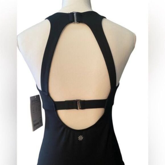 Athleta Maldives Swim Tankini Swim Tank Top UPF 50+ Beach Vacation Black‎ - Picture 5 of 8
